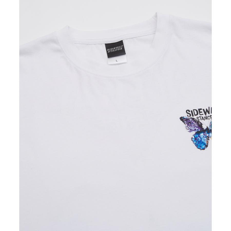 半袖Tシャツ メンズ SIDEWAY STANCE サイドウェイスタンス オリジナルプリント アートバタフライ グラフィック カットソー アメカジ スケーター ストリート | improves | 20