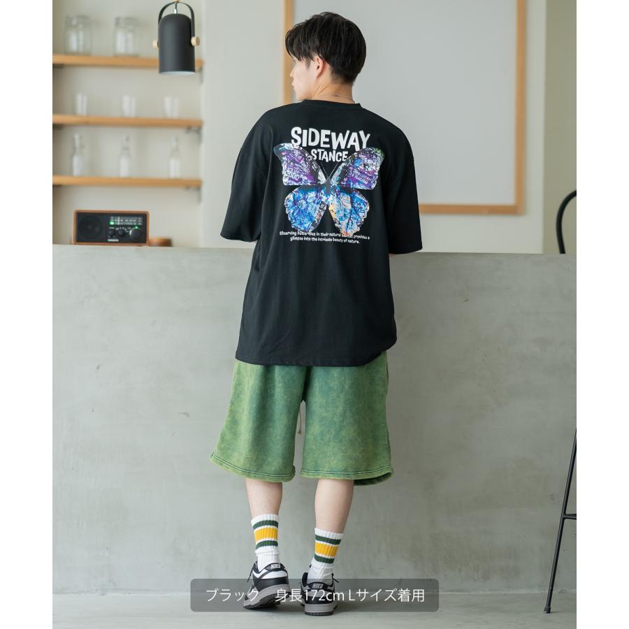 半袖Tシャツ メンズ SIDEWAY STANCE サイドウェイスタンス オリジナルプリント アートバタフライ グラフィック カットソー アメカジ スケーター ストリート | improves | 07