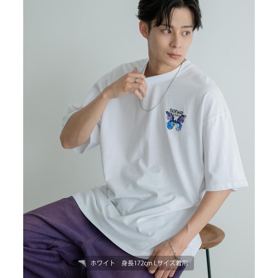 半袖Tシャツ メンズ SIDEWAY STANCE サイドウェイスタンス オリジナルプリント アートバタフライ グラフィック カットソー アメカジ スケーター ストリート | improves | 09