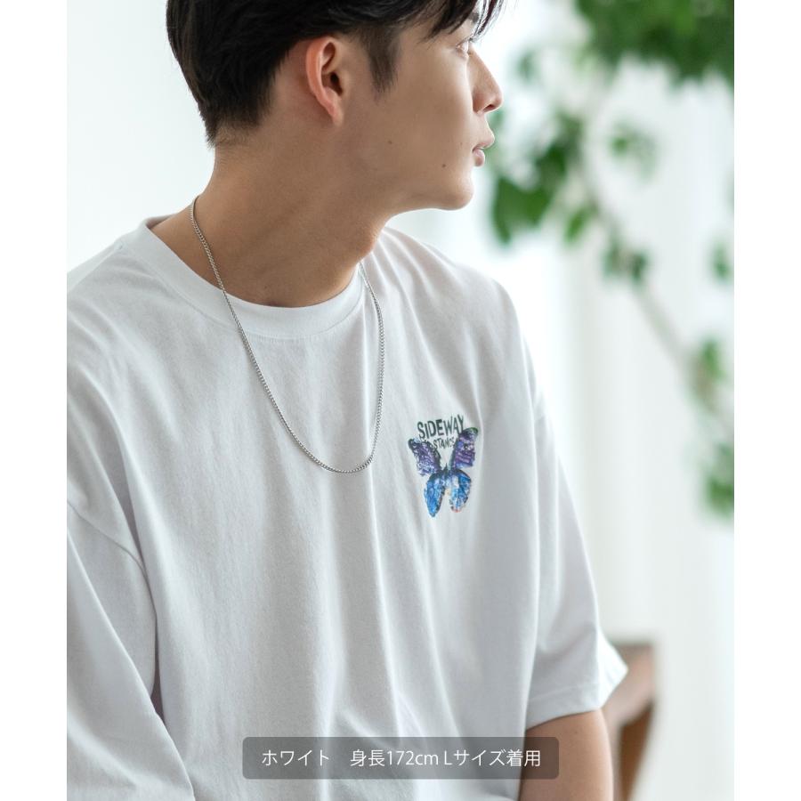 半袖Tシャツ メンズ SIDEWAY STANCE サイドウェイスタンス オリジナルプリント アートバタフライ グラフィック カットソー アメカジ スケーター ストリート | improves | 10