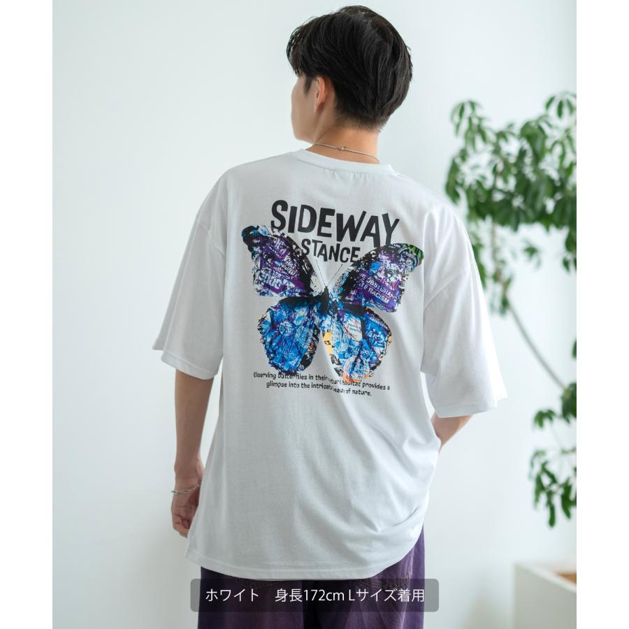 半袖Tシャツ メンズ SIDEWAY STANCE サイドウェイスタンス オリジナルプリント アートバタフライ グラフィック カットソー アメカジ スケーター ストリート | improves | 11