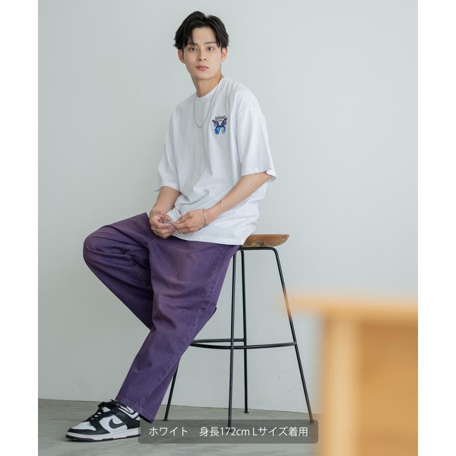 半袖Tシャツ メンズ SIDEWAY STANCE サイドウェイスタンス オリジナルプリント アートバタフライ グラフィック カットソー アメカジ スケーター ストリート | improves | 12