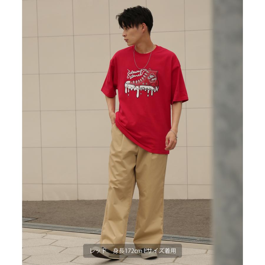 半袖Tシャツ メンズ SIDEWAY STANCE サイドウェイスタンス オリジナルプリント ハイカットスニーカー グラフィック カットソー アメカジ スケーター ストリート | improves | 17