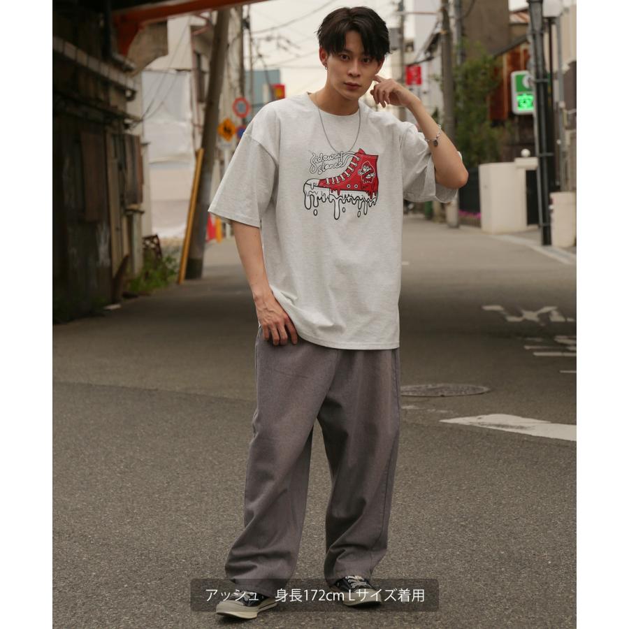 半袖Tシャツ メンズ SIDEWAY STANCE サイドウェイスタンス オリジナルプリント ハイカットスニーカー グラフィック カットソー アメカジ スケーター ストリート | improves | 13