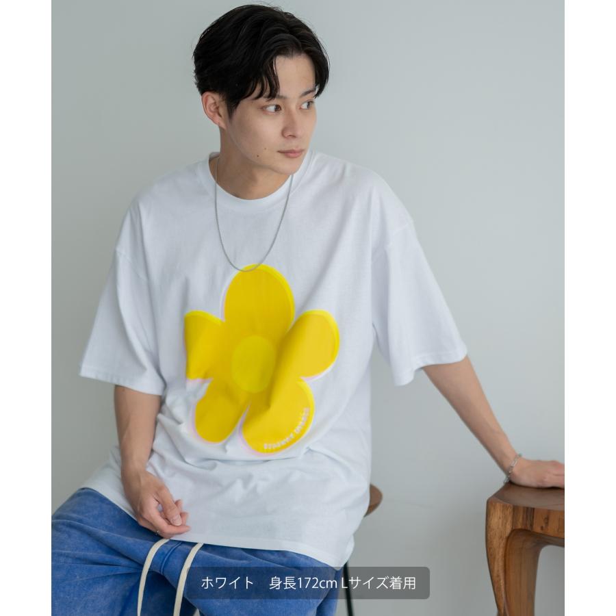 半袖Tシャツ メンズ SIDEWAY STANCE サイドウェイスタンス オリジナルプリント モザイクフラワー グラフィック カットソー アメカジ スケーター ストリート | improves | 05