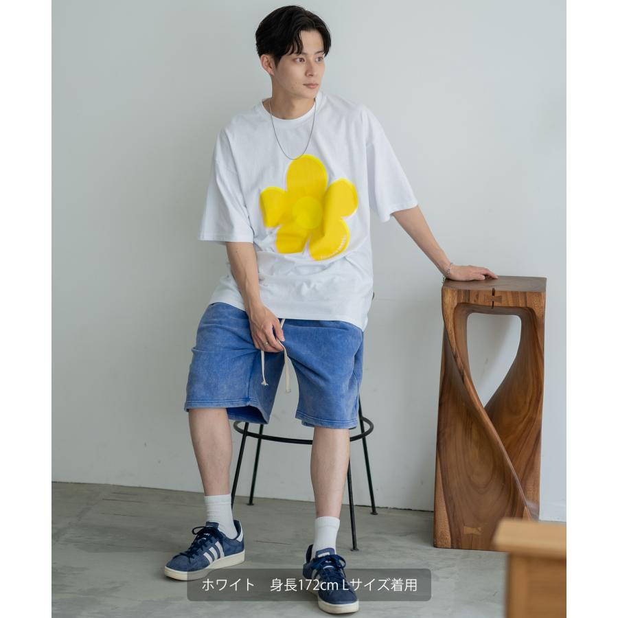 半袖Tシャツ メンズ SIDEWAY STANCE サイドウェイスタンス オリジナルプリント モザイクフラワー グラフィック カットソー アメカジ スケーター ストリート | improves | 07