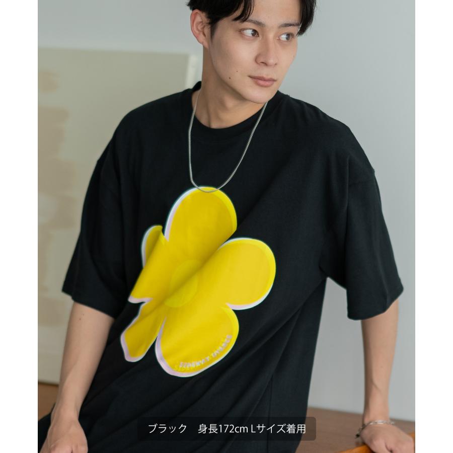 半袖Tシャツ メンズ SIDEWAY STANCE サイドウェイスタンス オリジナルプリント モザイクフラワー グラフィック カットソー アメカジ スケーター ストリート | improves | 08