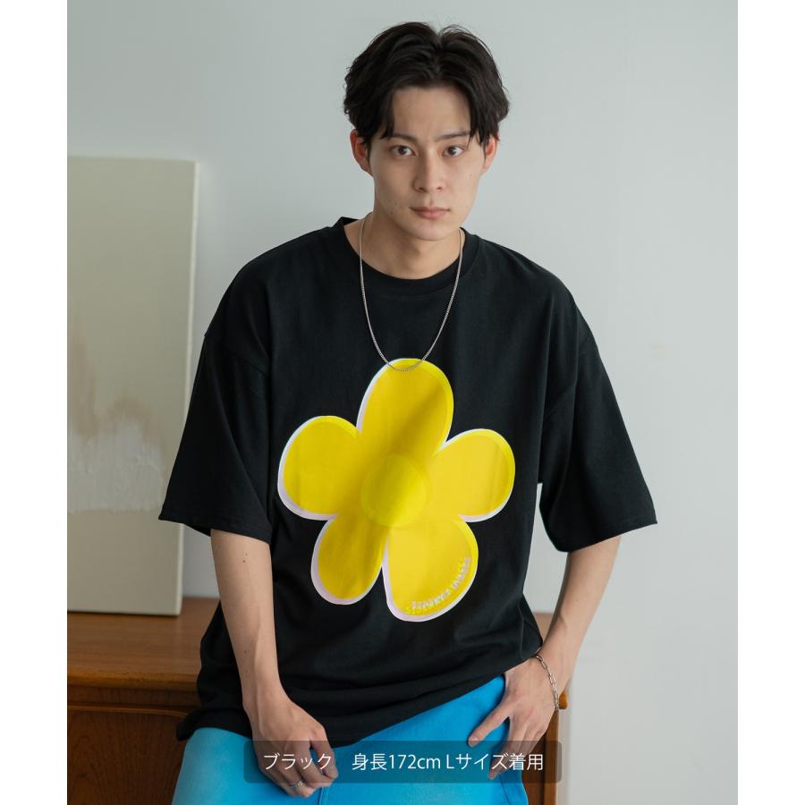 半袖Tシャツ メンズ SIDEWAY STANCE サイドウェイスタンス オリジナルプリント モザイクフラワー グラフィック カットソー アメカジ スケーター ストリート | improves | 09