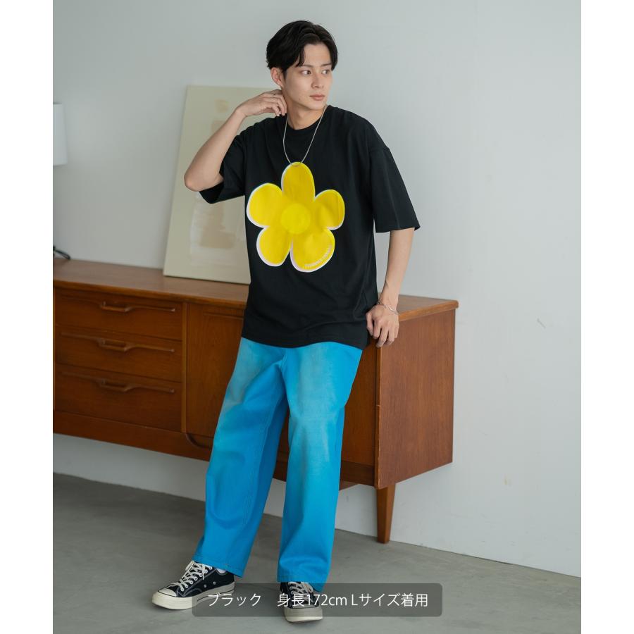 半袖Tシャツ メンズ SIDEWAY STANCE サイドウェイスタンス オリジナルプリント モザイクフラワー グラフィック カットソー アメカジ スケーター ストリート | improves | 11