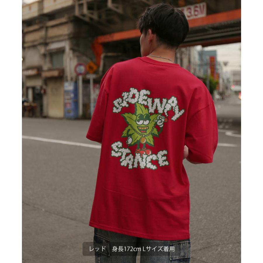 半袖Tシャツ メンズ SIDEWAY STANCE サイドウェイスタンス オリジナルプリント ヘンプリーフ グラフィック カットソー アメカジ スケーター ストリート | improves | 17