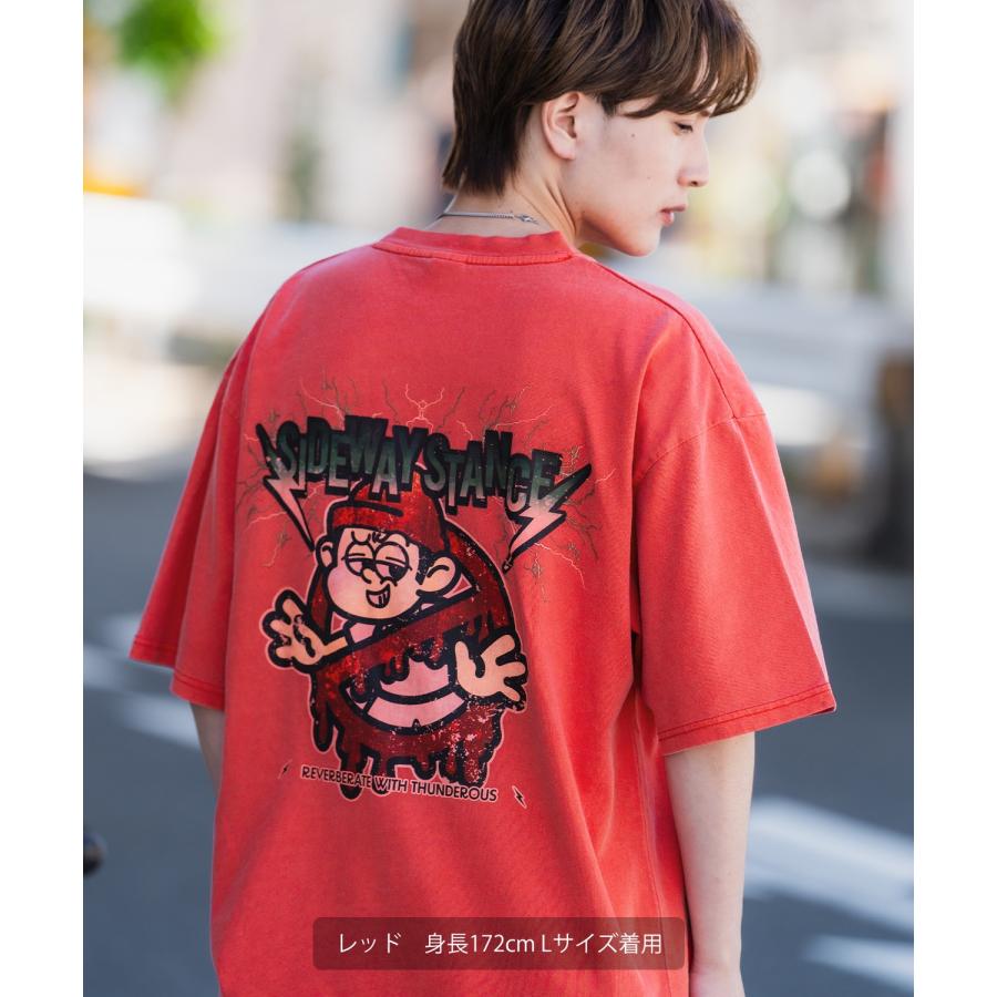 半袖Tシャツ メンズ SIDEWAY STANCE サイドウェイスタンス プリント ピグメント サンダーノーウェイ カットソー アメカジ スケーター ストリート 古着MIX | improves | 14
