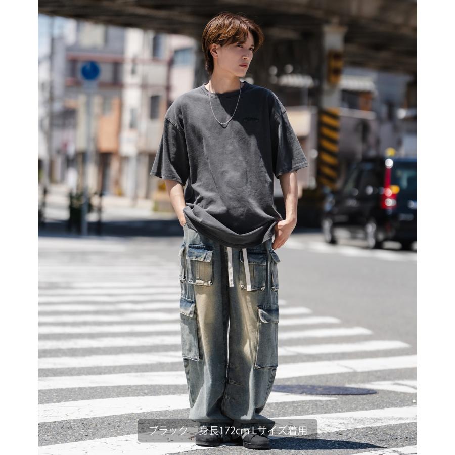 半袖Tシャツ メンズ SIDEWAY STANCE サイドウェイスタンス プリント ピグメント サンダーノーウェイ カットソー アメカジ スケーター ストリート 古着MIX | improves | 11