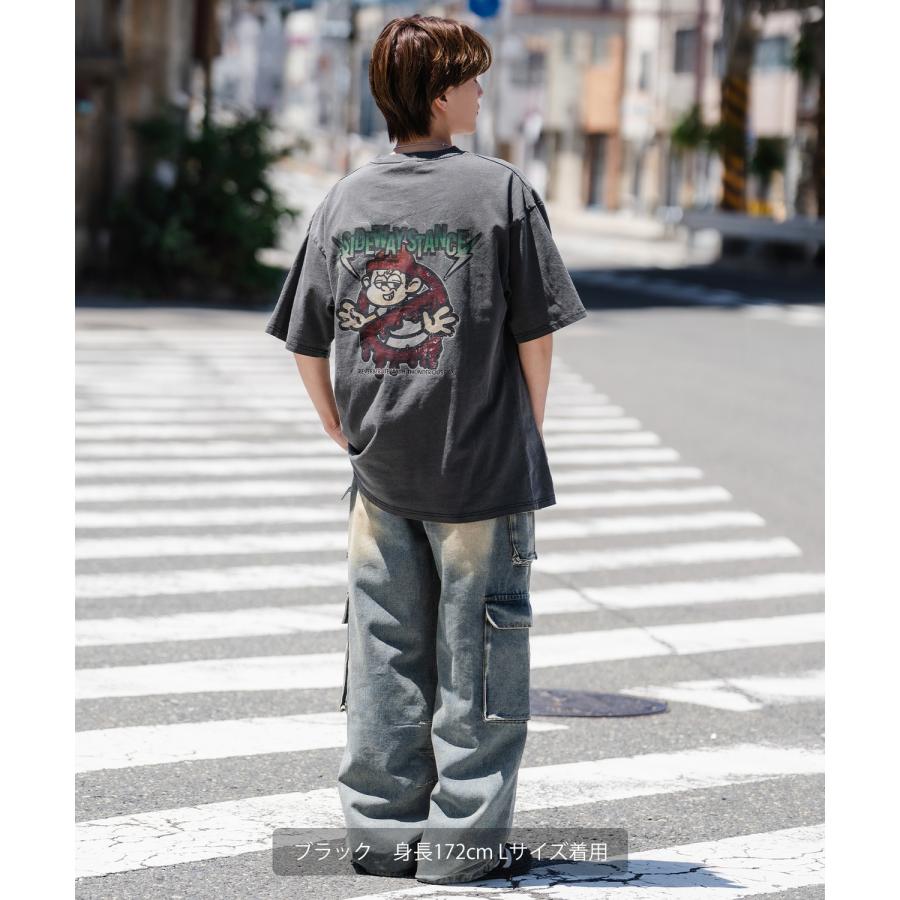 半袖Tシャツ メンズ SIDEWAY STANCE サイドウェイスタンス プリント ピグメント サンダーノーウェイ カットソー アメカジ スケーター ストリート 古着MIX | improves | 12