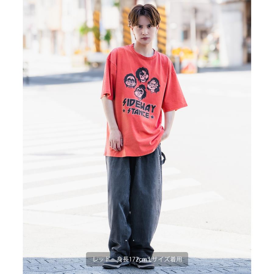 半袖Tシャツ メンズ SIDEWAY STANCE サイドウェイスタンス プリント ピグメント ロックバンド カットソー アメカジ スケーター ストリート 古着MIX | improves | 14