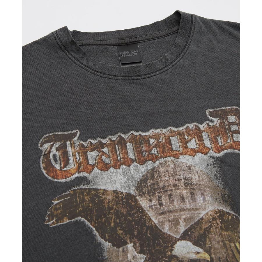 半袖Tシャツ メンズ SIDEWAY STANCE サイドウェイスタンス プリント ピグメント イーグル カットソー アメカジ スケーター ストリート 古着MIX | improves | 17