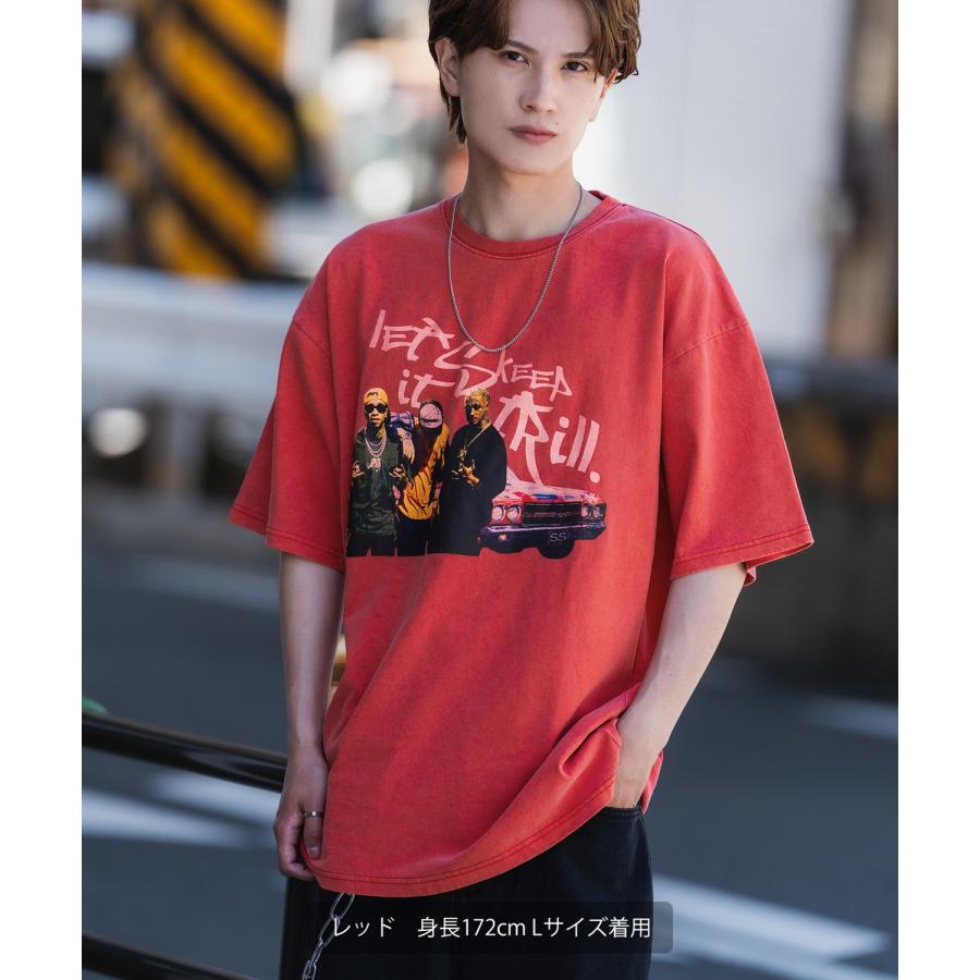 半袖Tシャツ メンズ SIDEWAY STANCE サイドウェイスタンス プリント ピグメント ギャングスタ カットソー アメカジ スケーター ストリート 古着MIX | improves | 13