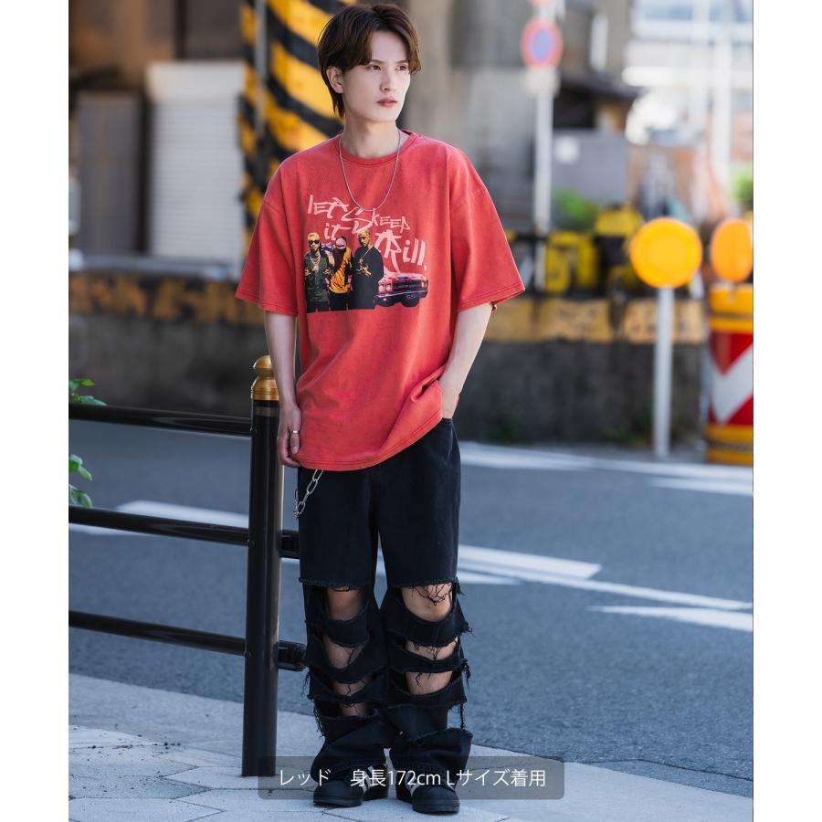 半袖Tシャツ メンズ SIDEWAY STANCE サイドウェイスタンス プリント ピグメント ギャングスタ カットソー アメカジ スケーター ストリート 古着MIX | improves | 15