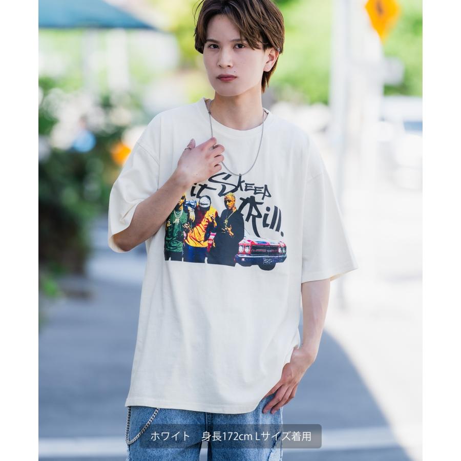 半袖Tシャツ メンズ SIDEWAY STANCE サイドウェイスタンス プリント ピグメント ギャングスタ カットソー アメカジ スケーター ストリート 古着MIX | improves | 09