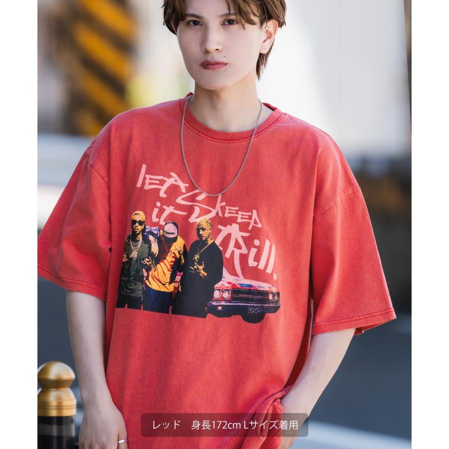 半袖Tシャツ メンズ SIDEWAY STANCE サイドウェイスタンス プリント ピグメント ギャングスタ カットソー アメカジ スケーター ストリート 古着MIX | improves | 12