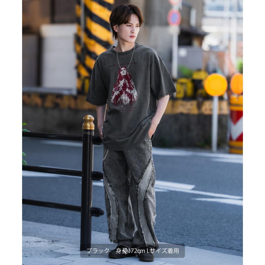 半袖Tシャツ メンズ SIDEWAY STANCE サイドウェイスタンス プリント ピグメント マリア カットソー アメカジ スケーター ストリート 古着MIX | improves | 10