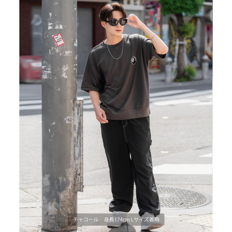 半袖トレーナーシャツ メンズ SIDEWAY STANCE サイドウェイスタンス オリジナルプリント Sボール グラフィック スウェット 大きめ アメカジ スケーター | improves | 14