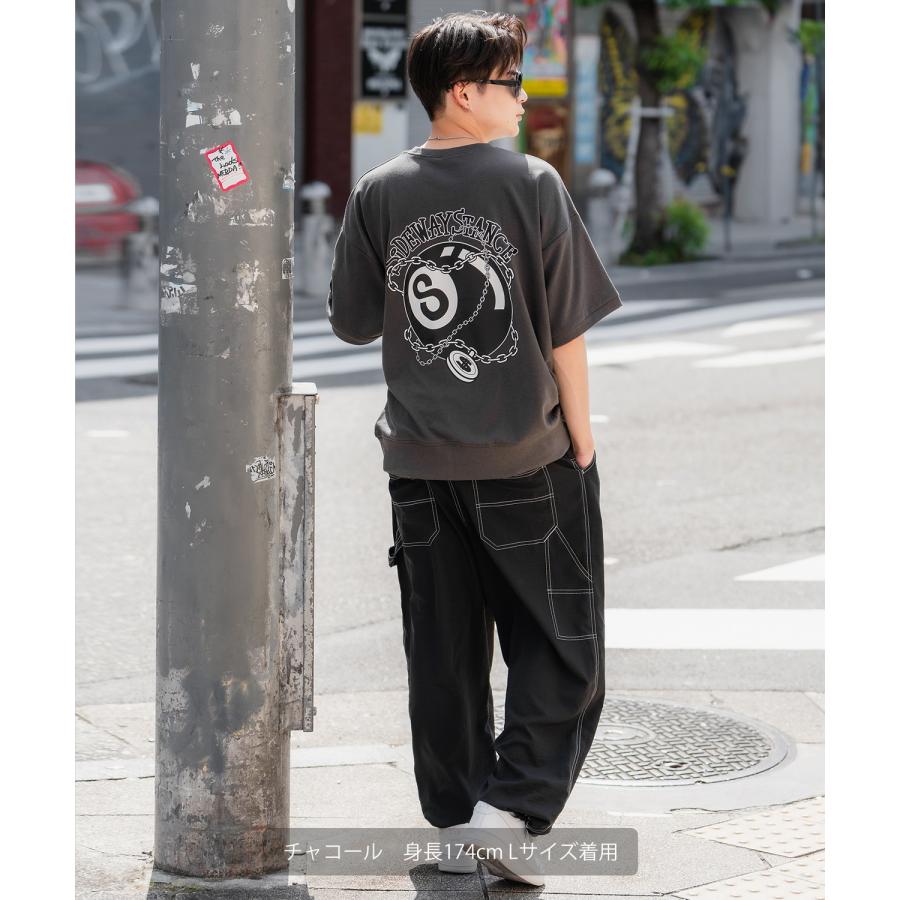 半袖トレーナーシャツ メンズ SIDEWAY STANCE サイドウェイスタンス オリジナルプリント Sボール グラフィック スウェット 大きめ アメカジ スケーター | improves | 15