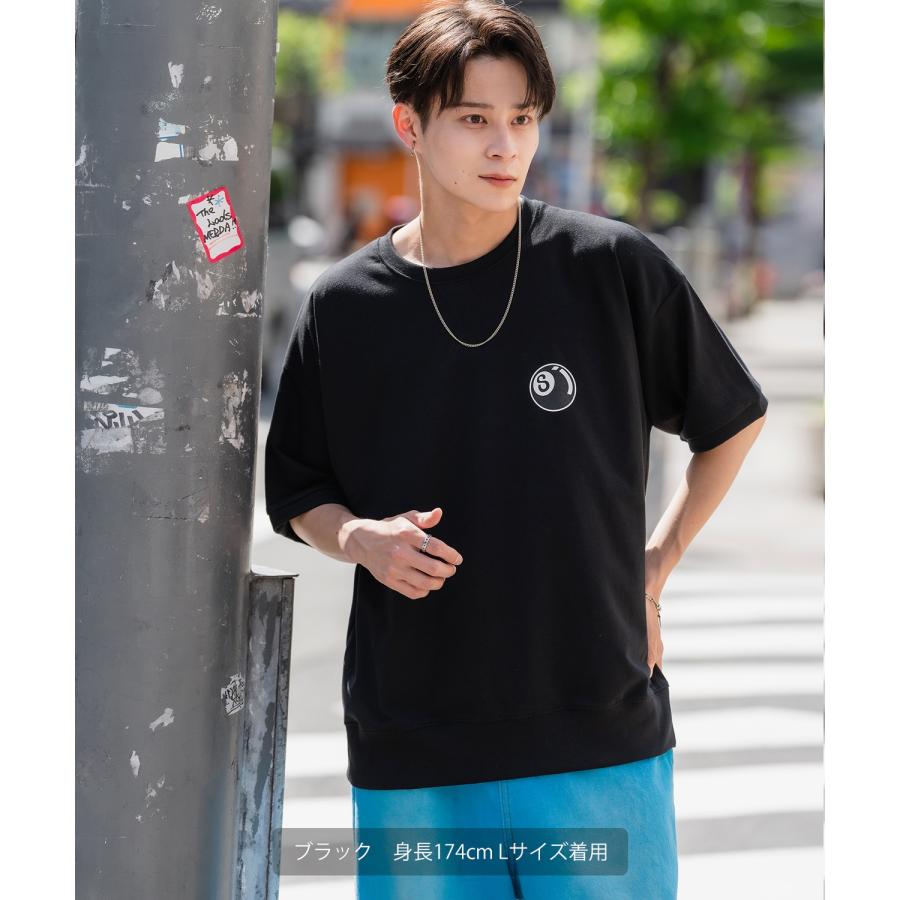 半袖トレーナーシャツ メンズ SIDEWAY STANCE サイドウェイスタンス オリジナルプリント Sボール グラフィック スウェット 大きめ アメカジ スケーター | improves | 04