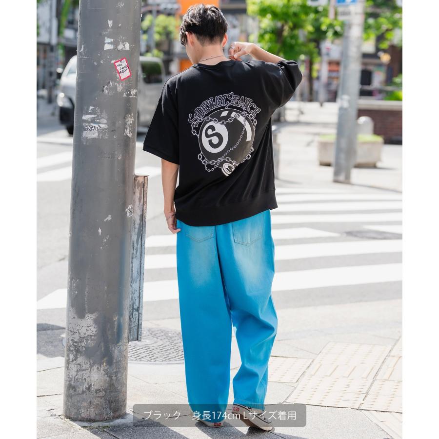 半袖トレーナーシャツ メンズ SIDEWAY STANCE サイドウェイスタンス オリジナルプリント Sボール グラフィック スウェット 大きめ アメカジ スケーター | improves | 07