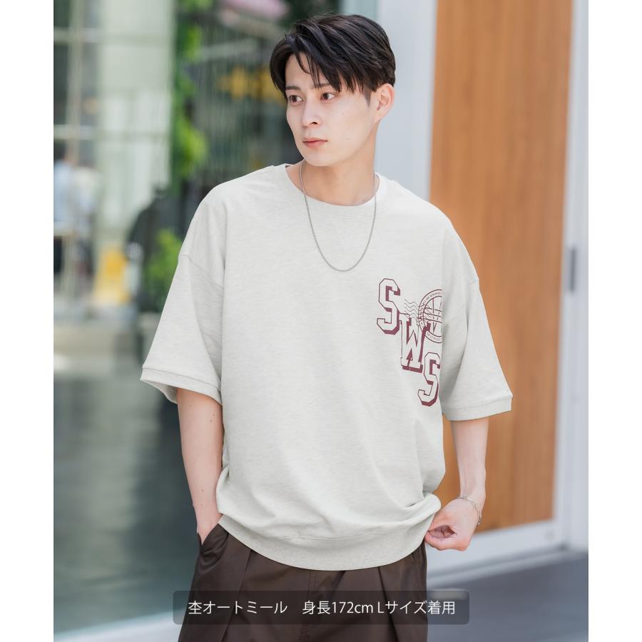 半袖トレーナーシャツ メンズ SIDEWAY STANCE サイドウェイスタンス オリジナルプリント カレッジロゴ グラフィック スウェット 大きめ アメカジ スケーター | improves | 12