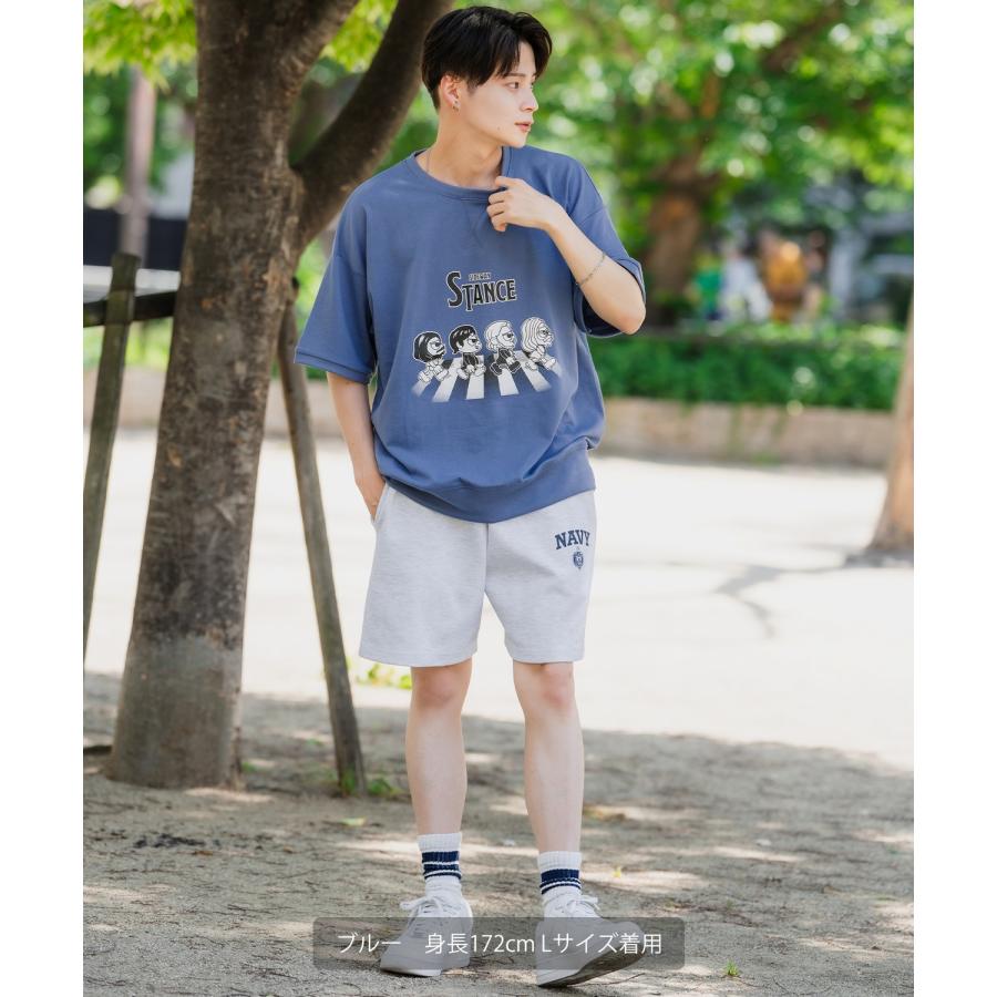 半袖トレーナーシャツ メンズ SIDEWAY STANCE サイドウェイスタンス オリジナルプリント クロシングロード グラフィック スウェット 大きめ アメカジ スケーター | improves | 14