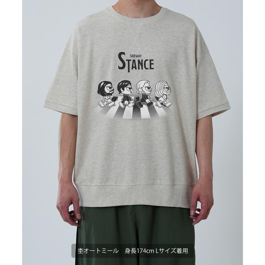 半袖トレーナーシャツ メンズ SIDEWAY STANCE サイドウェイスタンス オリジナルプリント クロシングロード グラフィック スウェット 大きめ アメカジ スケーター | improves | 17