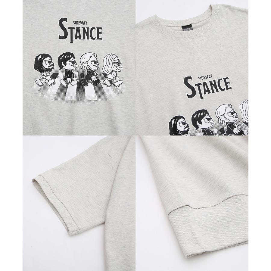 半袖トレーナーシャツ メンズ SIDEWAY STANCE サイドウェイスタンス オリジナルプリント クロシングロード グラフィック スウェット 大きめ アメカジ スケーター | improves | 21