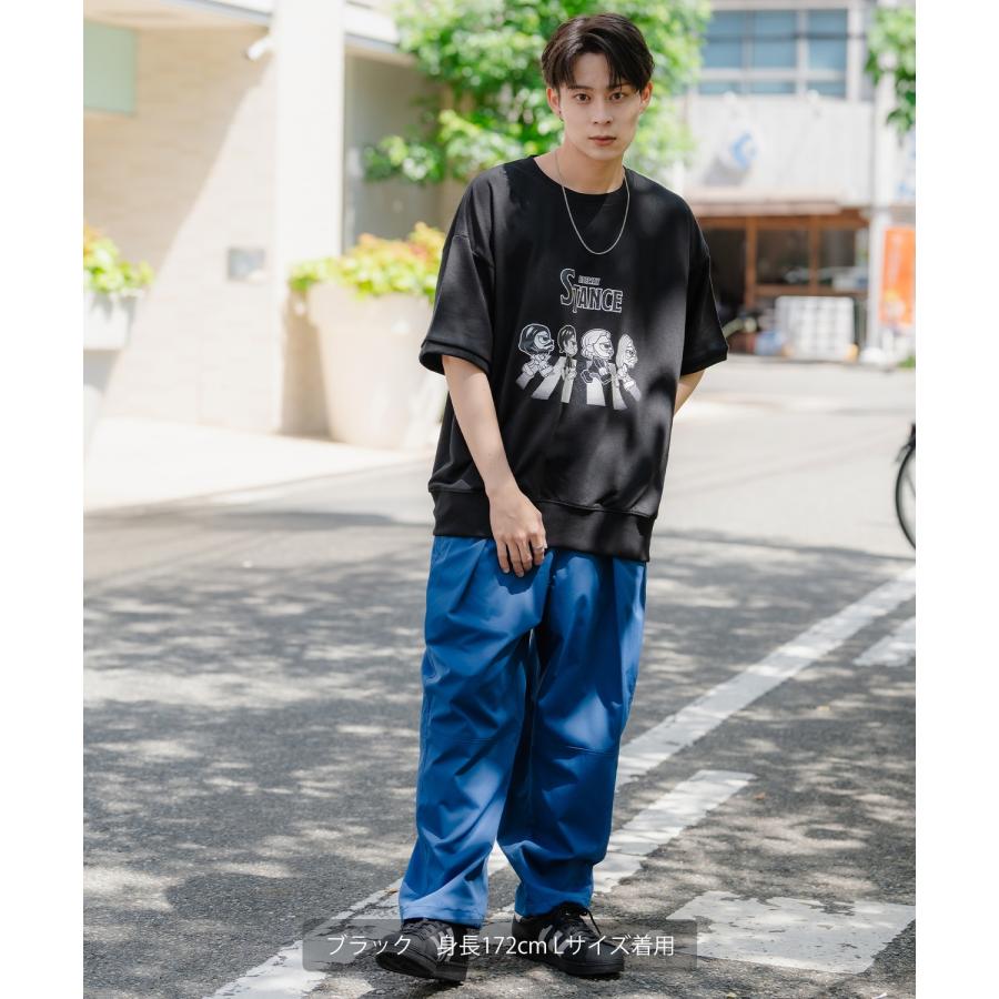 半袖トレーナーシャツ メンズ SIDEWAY STANCE サイドウェイスタンス オリジナルプリント クロシングロード グラフィック スウェット 大きめ アメカジ スケーター | improves | 07