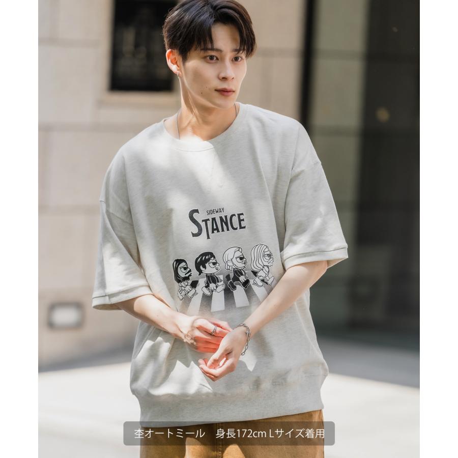 半袖トレーナーシャツ メンズ SIDEWAY STANCE サイドウェイスタンス オリジナルプリント クロシングロード グラフィック スウェット 大きめ アメカジ スケーター | improves | 09