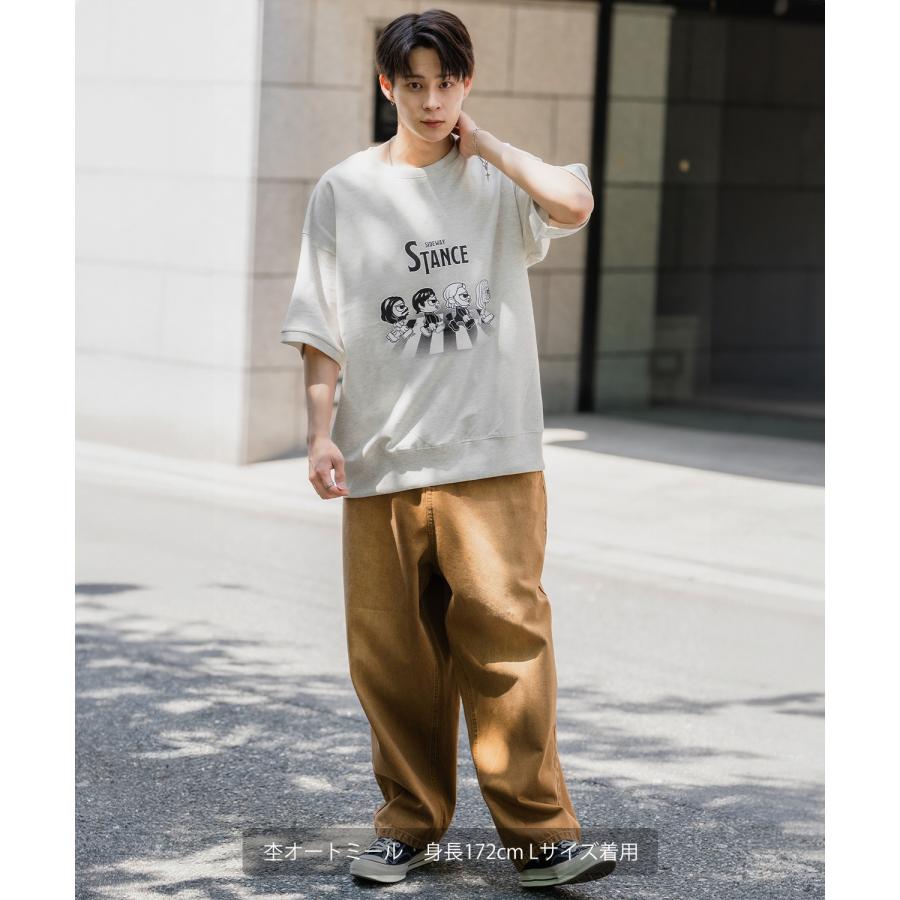 半袖トレーナーシャツ メンズ SIDEWAY STANCE サイドウェイスタンス オリジナルプリント クロシングロード グラフィック スウェット 大きめ アメカジ スケーター | improves | 11