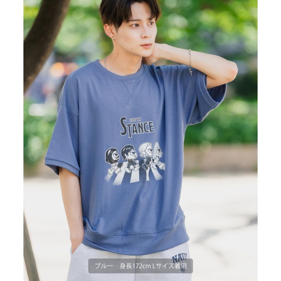 半袖トレーナーシャツ メンズ SIDEWAY STANCE サイドウェイスタンス オリジナルプリント クロシングロード グラフィック スウェット 大きめ アメカジ スケーター | improves | 12