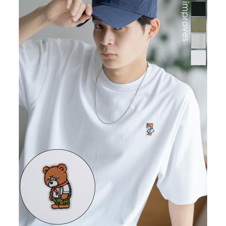 半袖Tシャツ メンズ SIDEWAY STANCE サイドウェイスタンス オリジナル ワンポイント 刺しゅう カットソー スケーター | improves