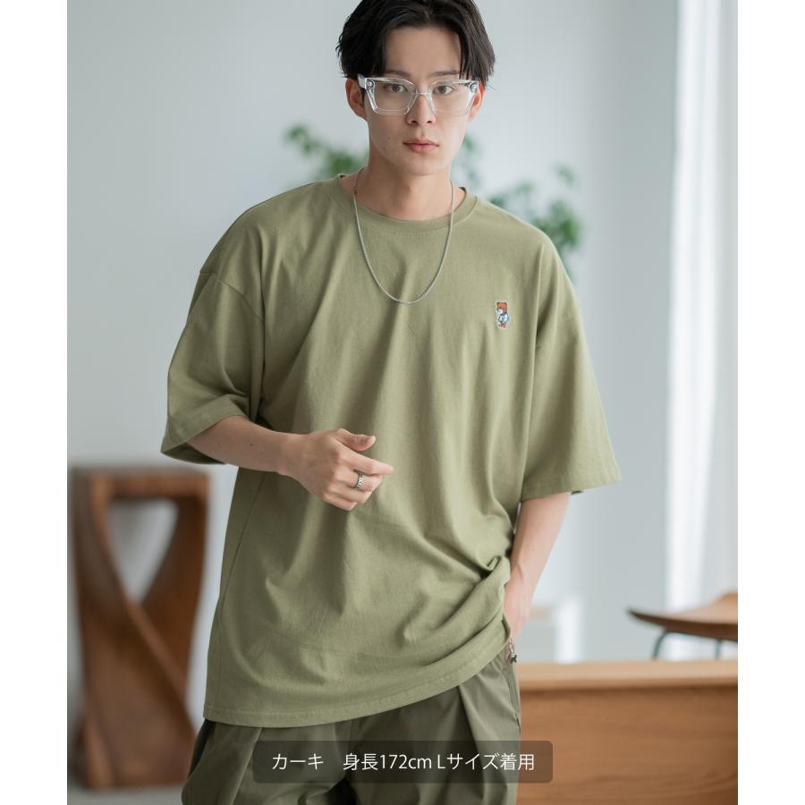 半袖Tシャツ メンズ SIDEWAY STANCE サイドウェイスタンス オリジナル ワンポイント 刺しゅう カットソー スケーター | improves | 16