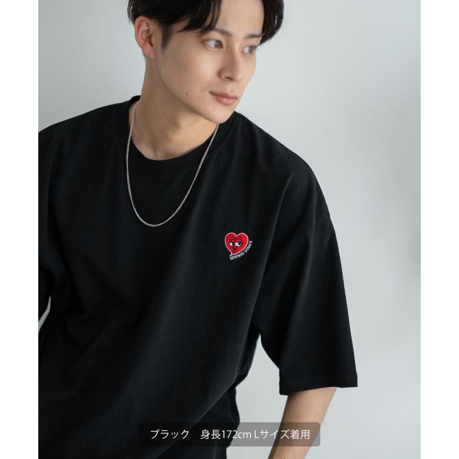 半袖Tシャツ メンズ SIDEWAY STANCE サイドウェイスタンス オリジナル ワンポイント 刺しゅう カットソー スケーター | improves | 08