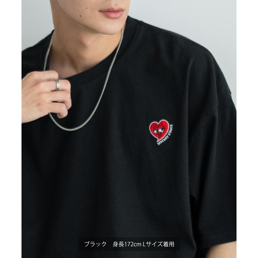 半袖Tシャツ メンズ SIDEWAY STANCE サイドウェイスタンス オリジナル ワンポイント 刺しゅう カットソー スケーター | improves | 10