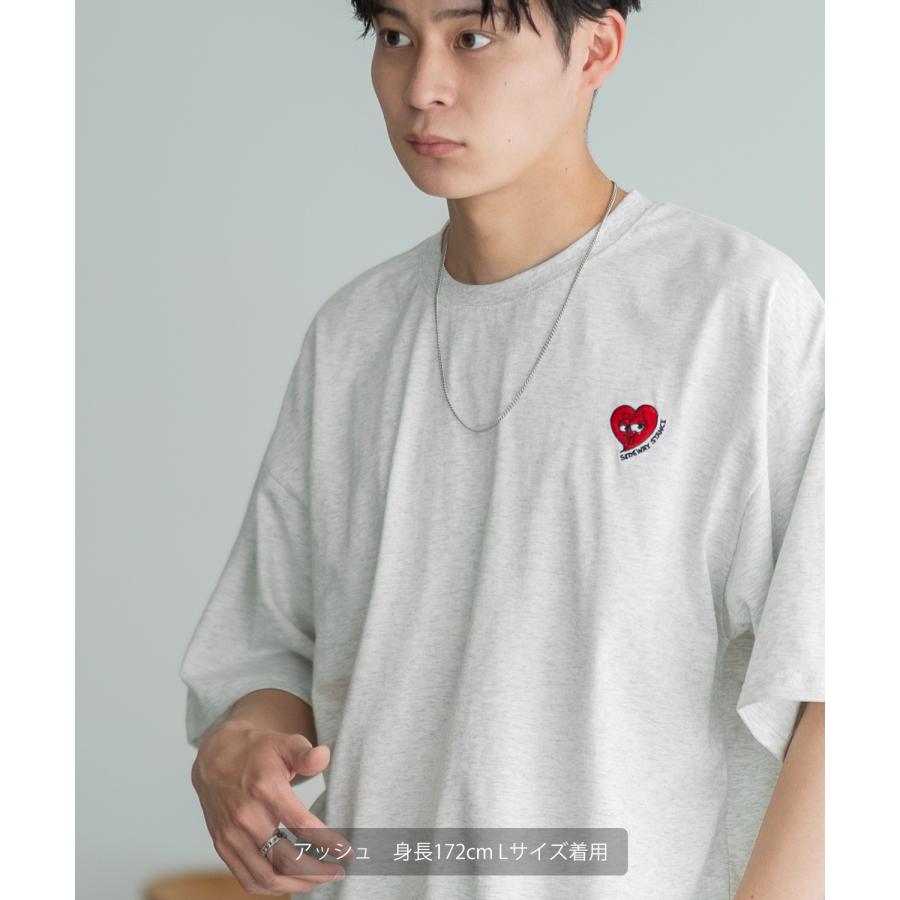 半袖Tシャツ メンズ SIDEWAY STANCE サイドウェイスタンス オリジナル ワンポイント 刺しゅう カットソー スケーター | improves | 12