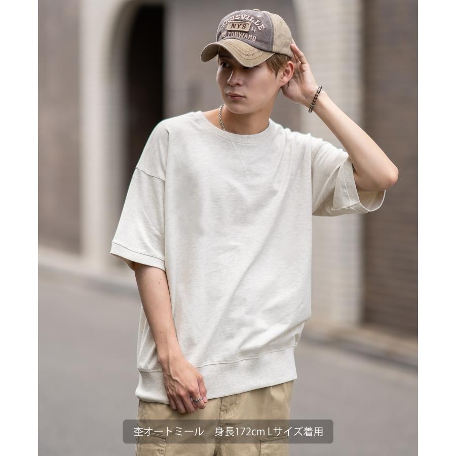 半袖トレーナーシャツ メンズ SIDEWAY STANCE サイドウェイスタンス 無地 Vガゼット スウェット 大きめ アメカジ カジュアル スケーター ストリート | improves | 08