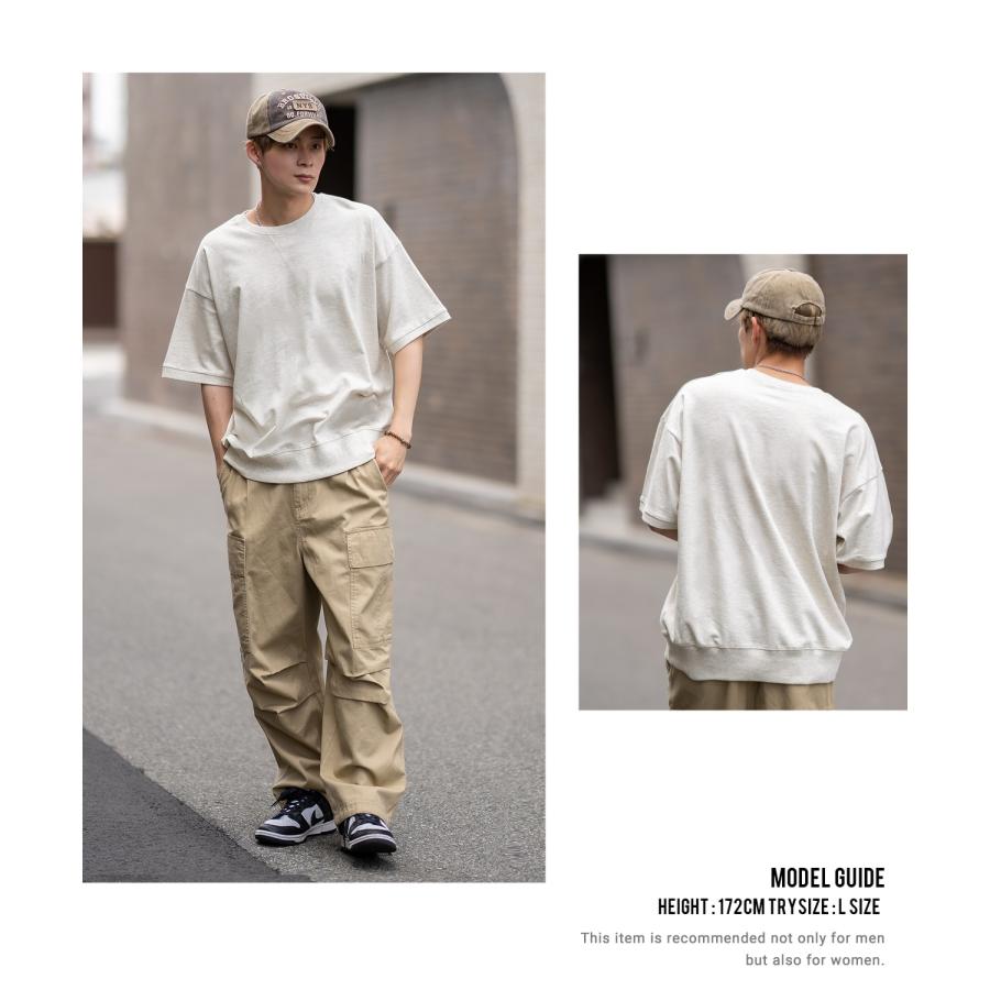 半袖トレーナーシャツ メンズ SIDEWAY STANCE サイドウェイスタンス 無地 Vガゼット スウェット 大きめ アメカジ カジュアル スケーター ストリート | improves | 09