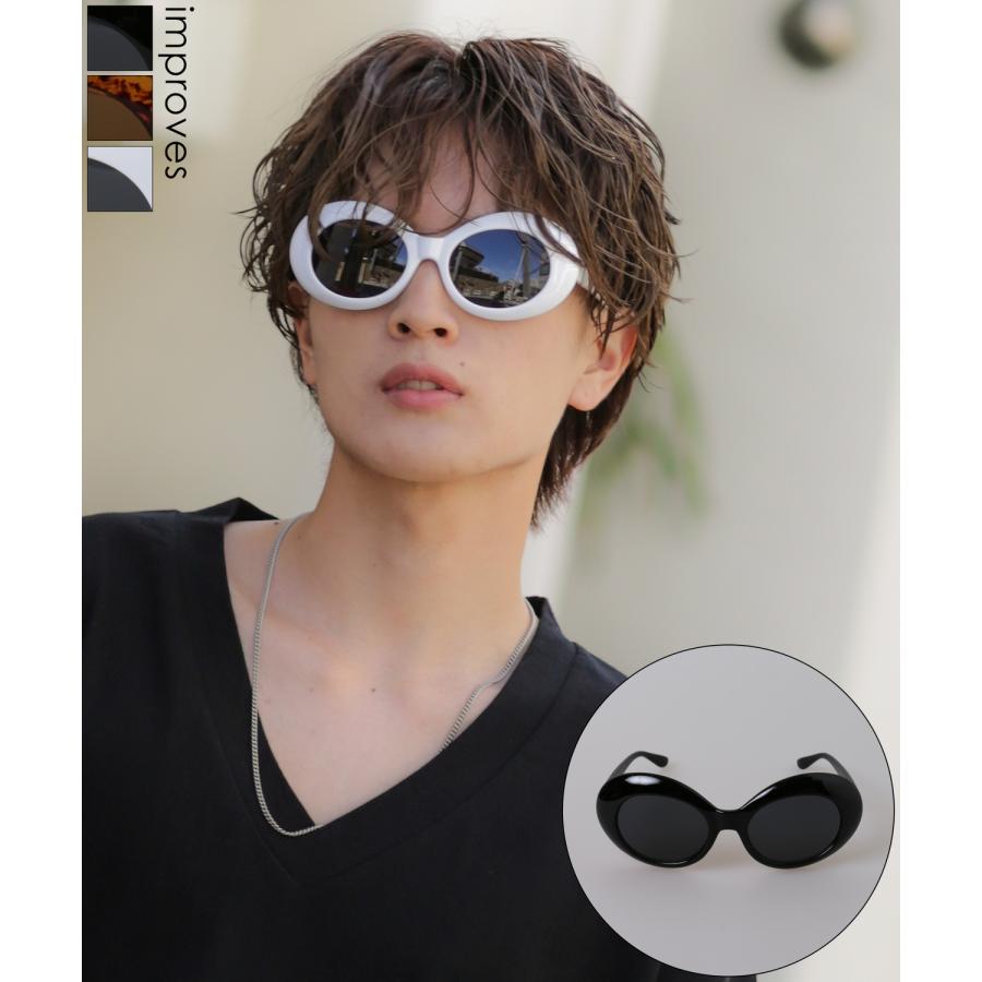 サングラス メンズ SIDEWAY STANCE サイドウェイスタンス オーバルサングラス メガネ 眼鏡 アイウェア アメカジ カジュアル スケーター ストリート ロック 古着 | improves