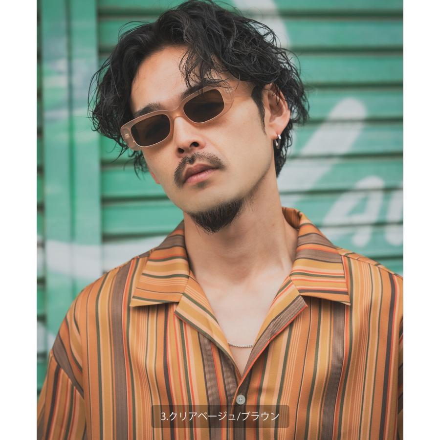 サングラス メンズ SIDEWAY STANCE サイドウェイスタンス スクエアサングラス メガネ 眼鏡 アイウェア アメカジ カジュアル スケーター ストリート ロック 古着 | improves | 07