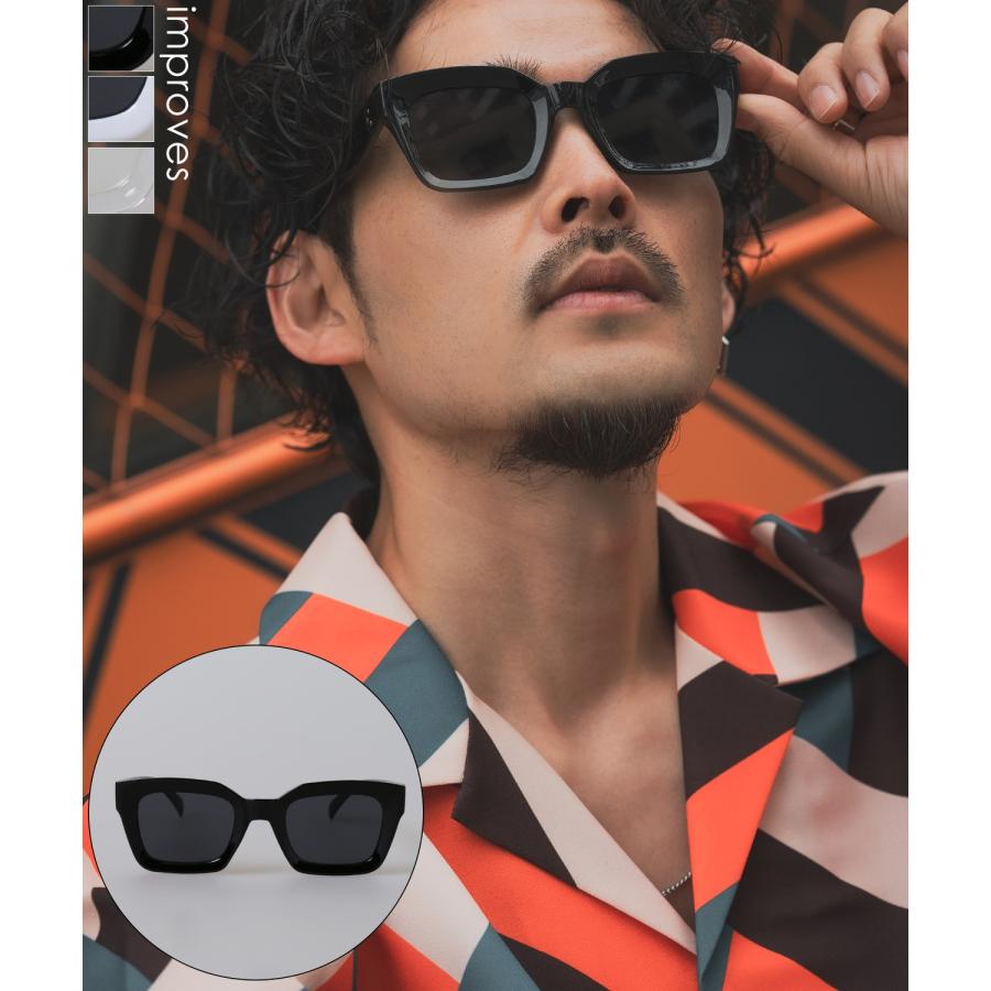 サングラス メンズ SIDEWAY STANCE サイドウェイスタンス スクエアフラットサングラス メガネ 眼鏡 アイウェア アメカジ カジュアル スケーター ストリート 古着 | improves