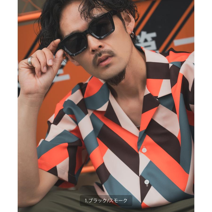 サングラス メンズ SIDEWAY STANCE サイドウェイスタンス スクエアフラットサングラス メガネ 眼鏡 アイウェア アメカジ カジュアル スケーター ストリート 古着 | improves | 04