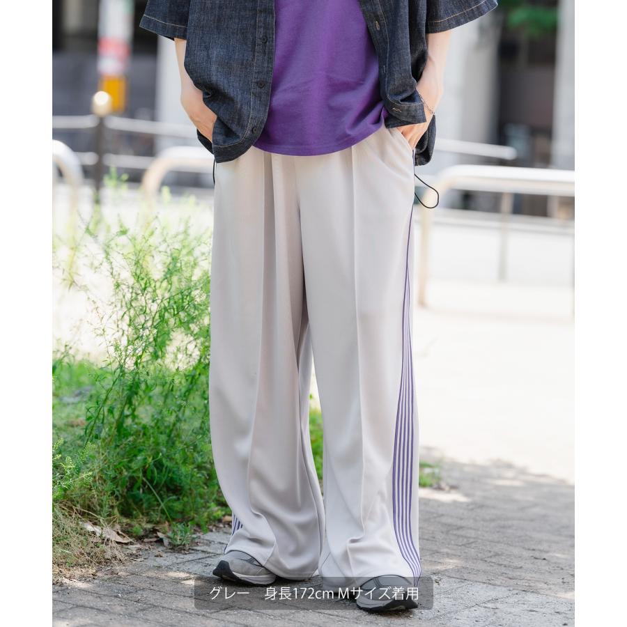 トラックパンツ メンズ SIDEWAY STANCE サイドウェイスタンス ワイド ライン ジャージ イージーパンツ トレーニングパンツ ストリート 韓国 スケーター 古着 | improves | 21