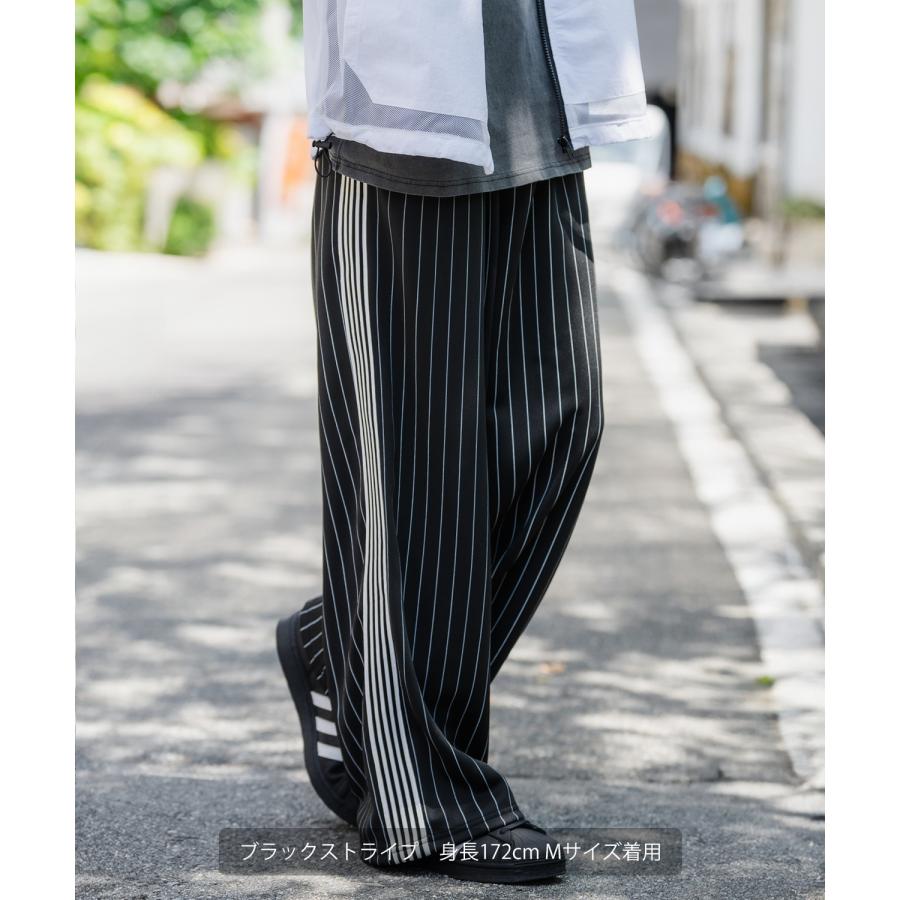 トラックパンツ メンズ SIDEWAY STANCE サイドウェイスタンス ワイド ライン ジャージ イージーパンツ トレーニングパンツ ストリート 韓国 スケーター 古着 | improves | 13