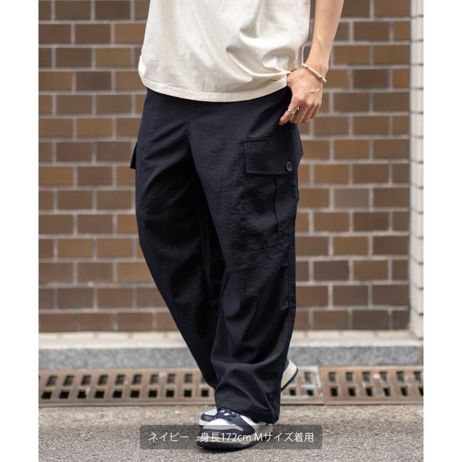 カーゴパンツ メンズ SIDEWAY STANCE サイドウェイスタンス ポリワッシャー ワイド イージーパンツ フルレングス カジュアル スケーター ストリート | improves | 14